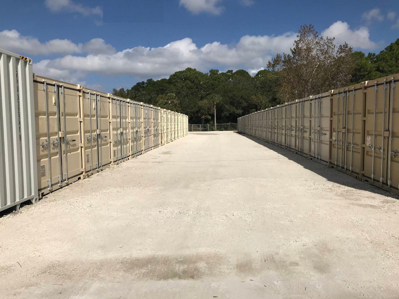 Modern container storage facility